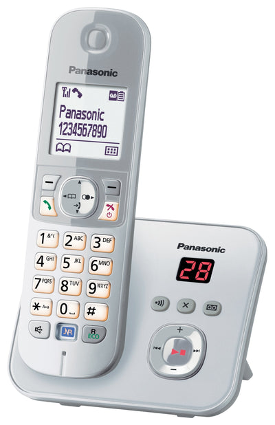 Panasonic KX-TG6821GS Phone Dect Silver Identificador Llamadas — image 1