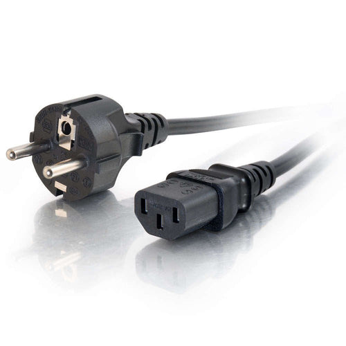 C2G Cable Power Europeo 16 Awg 2M (IEC320C13 a CEE7/7) — image 1