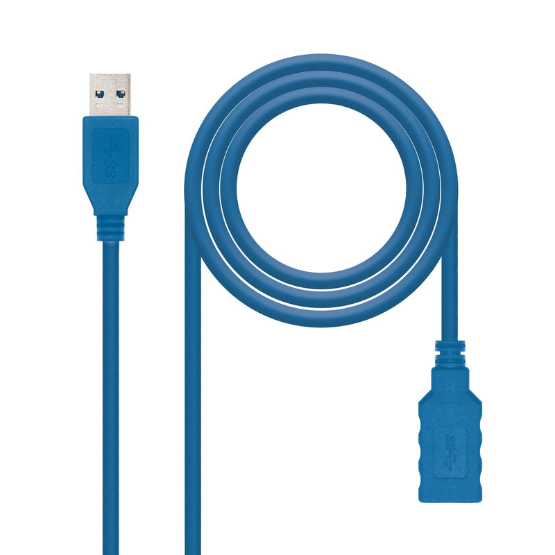 Nanocable USB Cable -a 3.0 Male a USB-A Female 2M - Blue