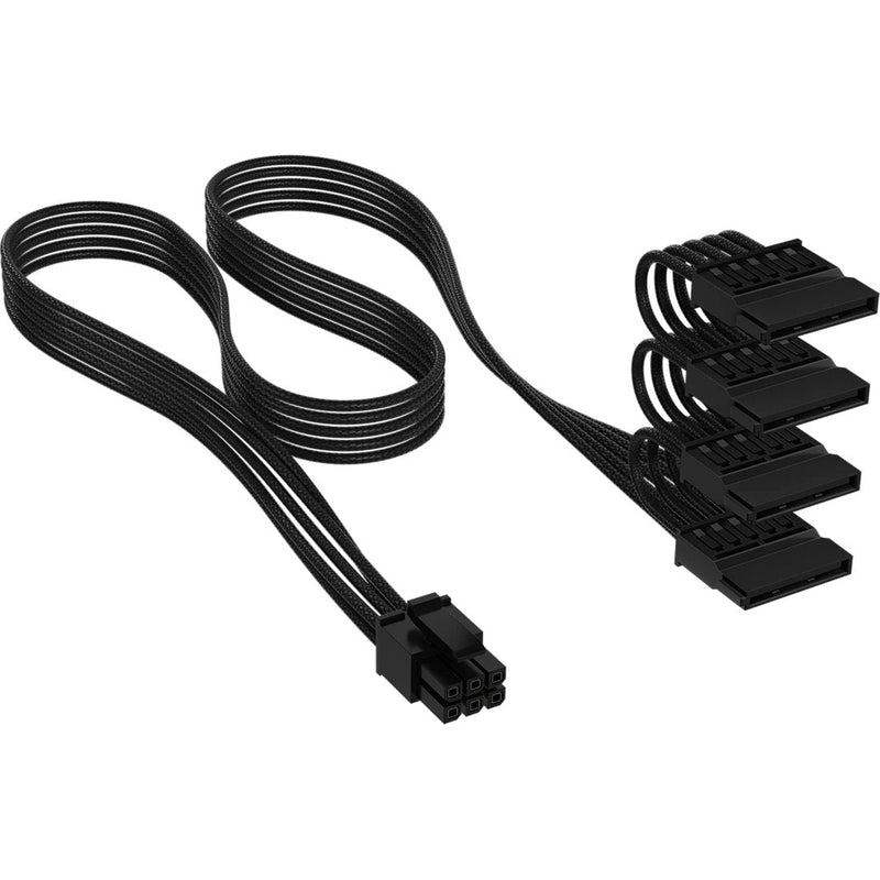 Corsair Cable SATA Power, 750MM, Individ. Sleeved, Black