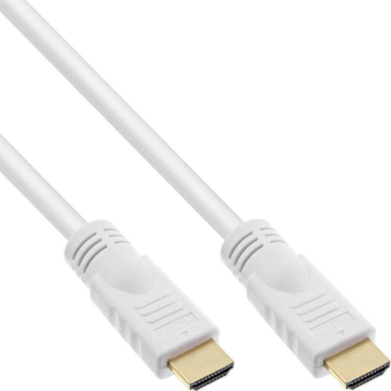 Inline HDMI Cable With Ethernet Male a Male White 5M