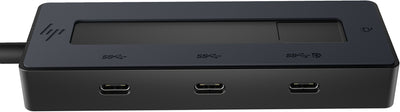 HP Docking Station USB-C Multipuerto 4K · 4 Ports USB-C · Up To 10Gbps · Black — image 1