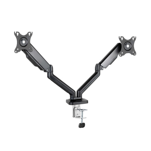 TooQ Stand Desk Screen - Giro 180º - Inclinacion - 2 Arms 17-32 - Black — image 1
