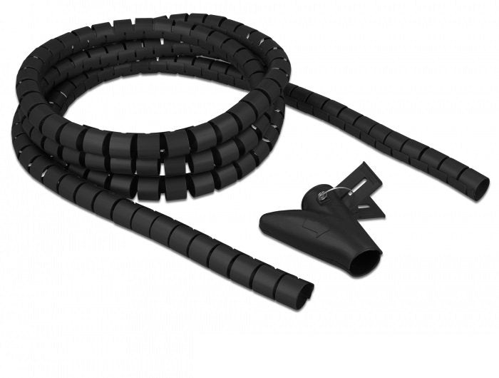 Delock Hose Espiral With Tool Extracción 2,50M X 20MM Black