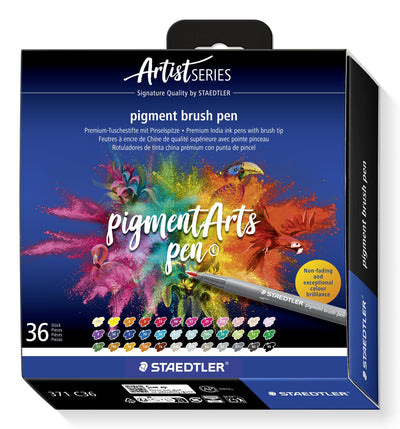 Set Of 36 Markers Maedtler Multiink Pigment Arts Surtidos. Minorima — image 1