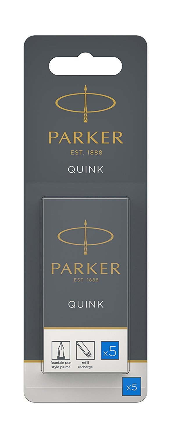 Parker Ink Cartridge Quink Royal Blue 5 Pieces