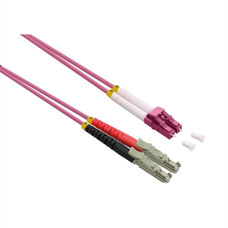 Roline Lwl-cable Duplex 50 125M OM4, Lsh Lc, Lsoh, Violett, 0,5M