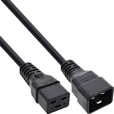 Inline Cable Power C19 a C20 3 Pines IEC Male a Female Black 10M — image 1
