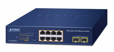 Planet 8-PORT PoE + Web Smart Switch GS-2210-8P2S — image 1
