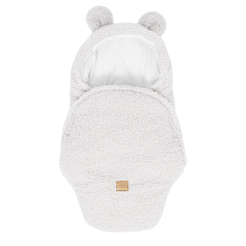 Baby Swaddle with Bear Ears – Bearly Off-White