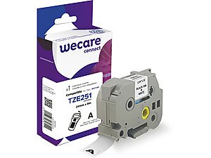 Armor K80015W4 Tape Printer Labels Black Sobre White Tze — image 1