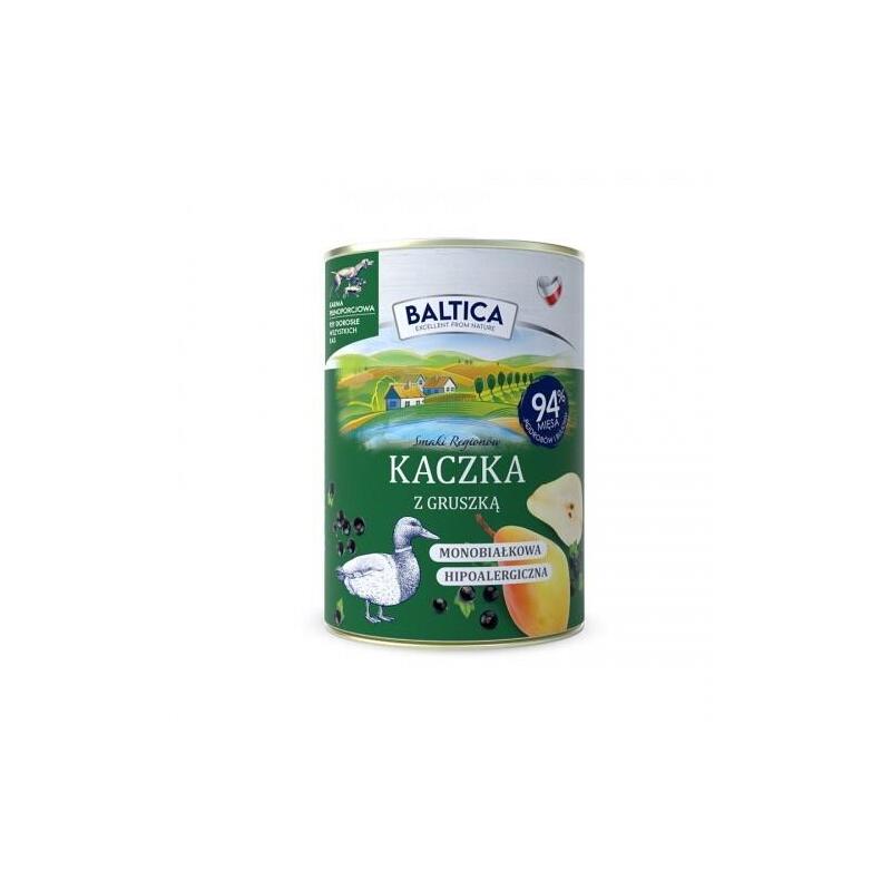 Baltica Smaki Regionów Pato With Pera - Comida Húmeda Perros - 400G