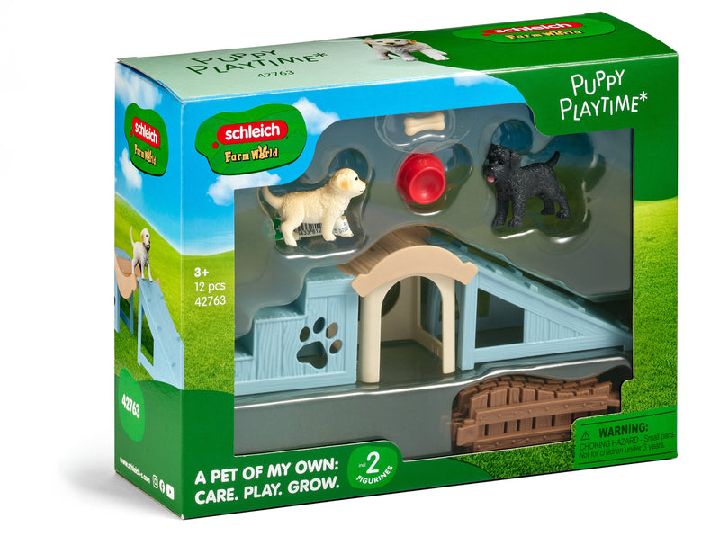 Schleich Farm World Abenteuerzeit Welpen 42763