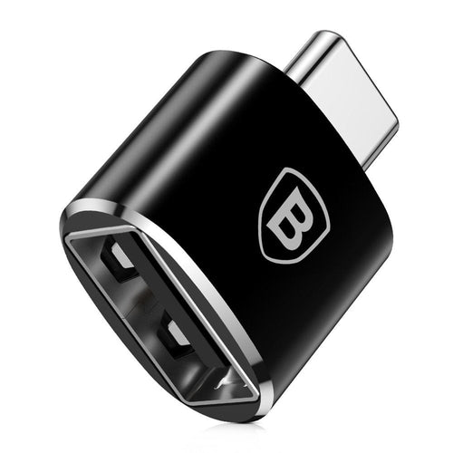 Baseus Convertidor USB Female a Type-c Male Black (CATOTG-01) — image 1