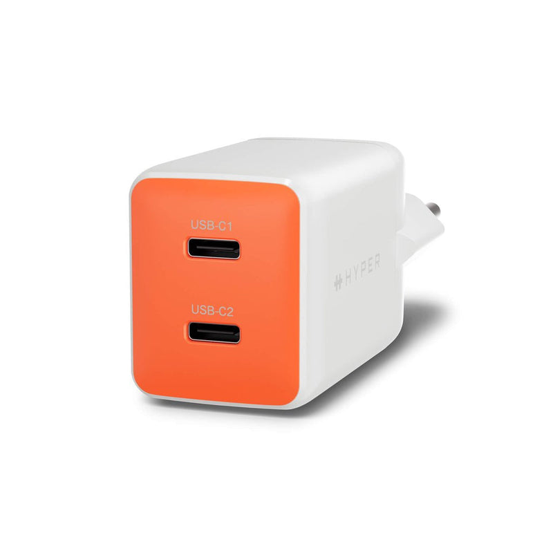 Targus Hyperjuice Flex Power Supply GaN 45W 2x USB-C Orange