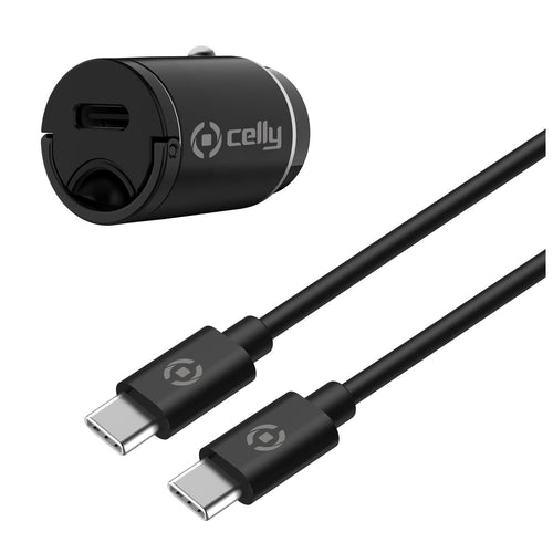 Celly Ccminitypec Charger Car 20W Usbc&cable Black — image 1