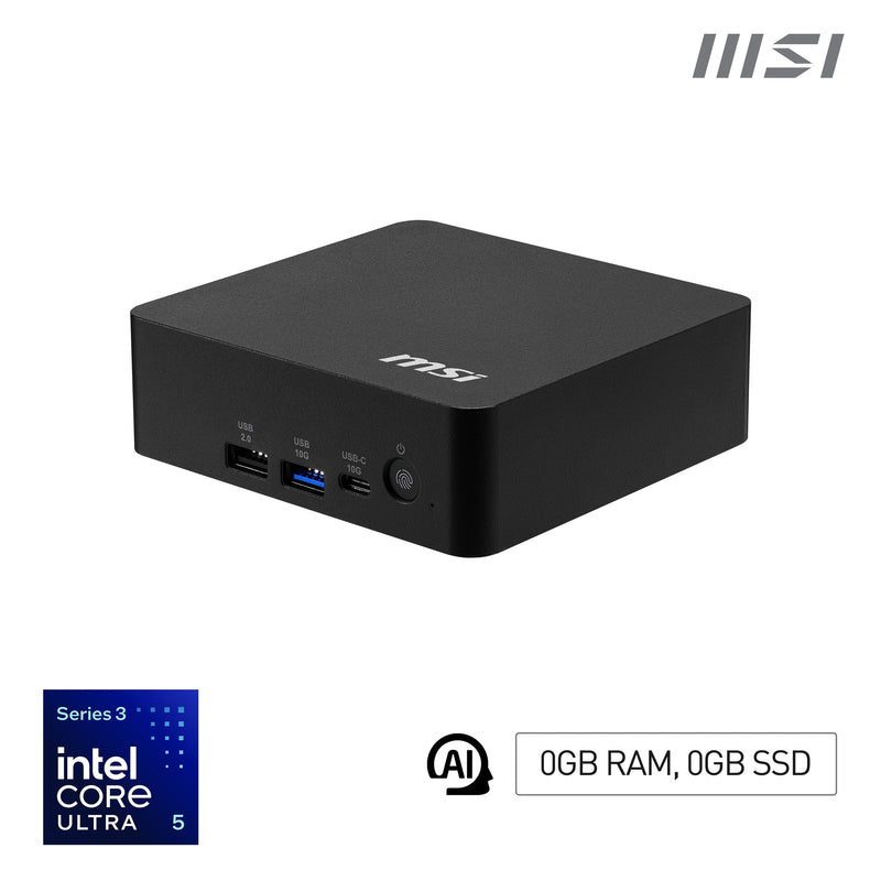 Mini PC Cubi Nuc Ai + 3MG-005BEU Noos/CU5-322/Wi-Fi/Bt/Black