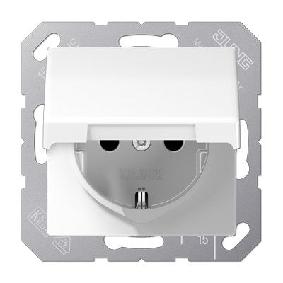 Jung AS1520KIKLWW Schuko Socket Power M.tapa Abatible 16A 250V As Alp