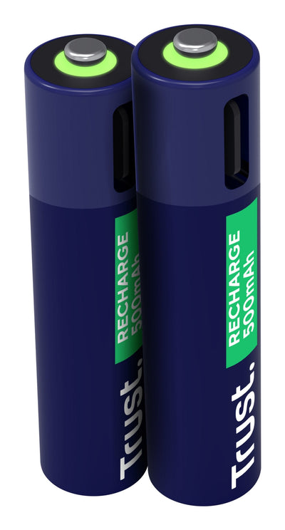 Trust Battery Rechargeable USB-C Aaa 500MAH Pack 2 Units 25585 — image 1