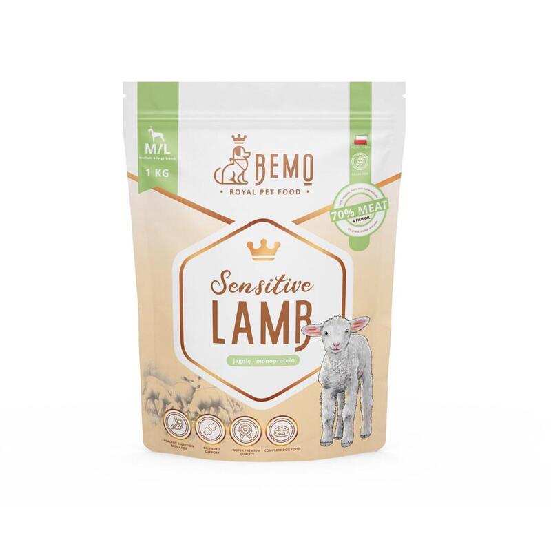 Bemo Sensitive Lamb Medium/Large Mono - Alimento Seco Perros - 1KG