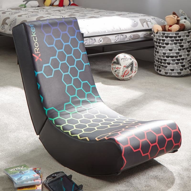X Rocker Neo Hex Edition Chair Gaming Asiento Acolchado Tapizado Black