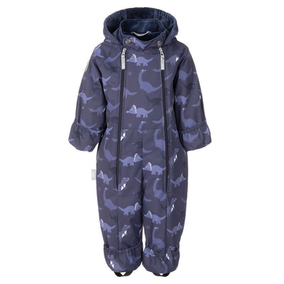 Blue Dinosaur Print Spring/Autumn Overall