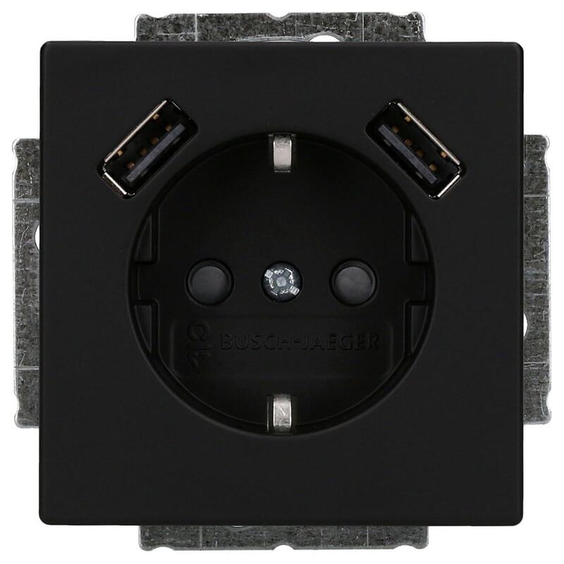 Busch Jaeger Bj 20 EUCB2USB-885 Schuko- 2x USB Socket Power