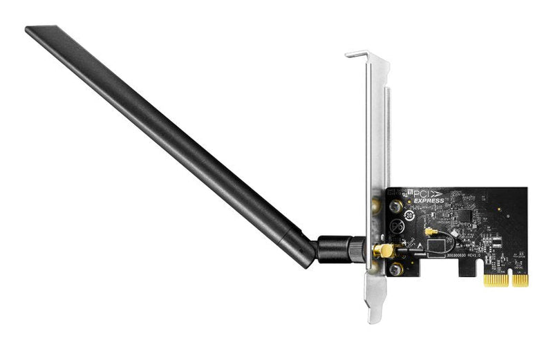 Cudy AC650 Adapter Network PCIE - Double Band - Antenna Wi-Fi 5 Desmontable - Speed Up To 433Mbps - 72.5X45X11