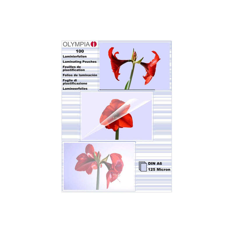 Olympia 1X100 Cases Plastificar Din A6 125 Micras 9178