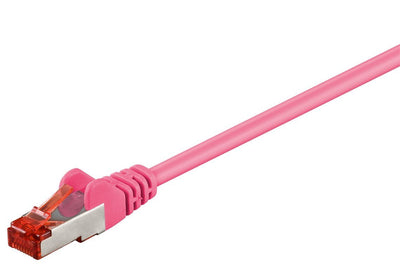 Goobay 3M CAT.6 Network Cable, S/FTP (pimf), Magenta — image 1
