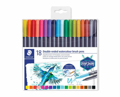 Staedtler Paquete 18 Markers Marsgraphic Dú Or Double Punta Marker/Pincel Colours Surtidos — image 1