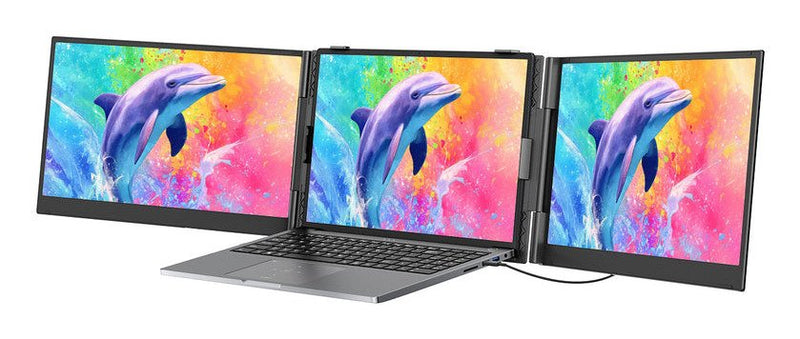 Blackview Double Portable Monitor DCM8 Pro 15.3'' For Laptops Wtih Sound System And 2 X Type-c Ports, Gray Eu