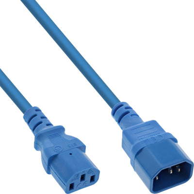 Inline 55PCS. Bulk-pack ® Power Cable Extension, C13 a C14, Blue, 1M — image 1