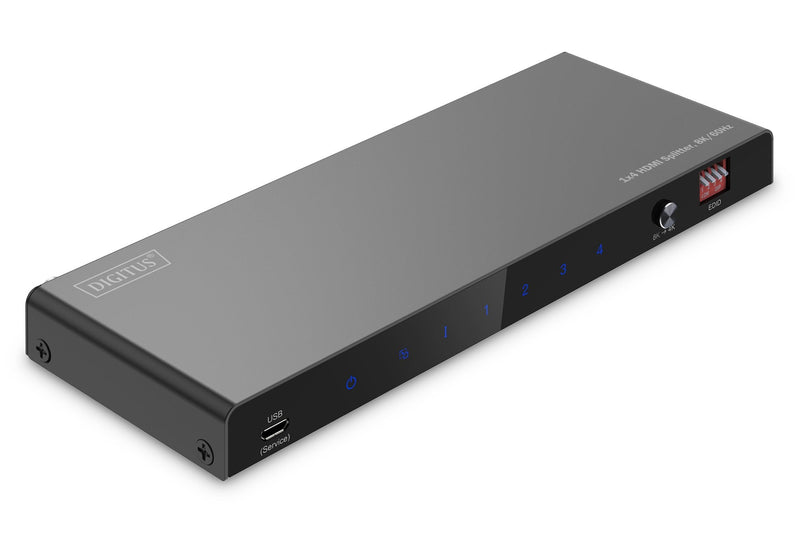 Digitus 1X4 HDMI Splitter 8K 60HZ Toslink Stereo Edid Control