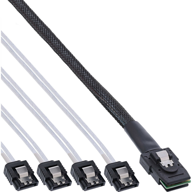 Inline Cable Sas Mini Sas SFF8087 a 4X SATA Ocr Directo 0,5M