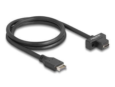 Delock 85776 USB Cable 10Gbps Type And Key a Male 20 Pines USB Type-c™ Panel Assembly Female 70CM — image 1