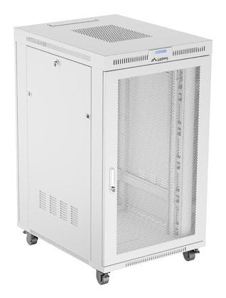 Lanberg Cabinet Rack Independiente 19 27U 800X1000 Door Mesh LCD Flat Pack Grey