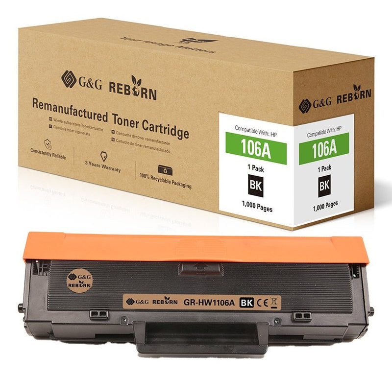 G&g Toner Reborn Compatible With HP 106A W1106A