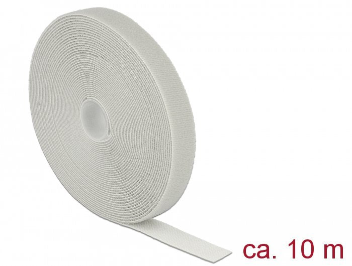 Tape Velcro a Roll L 10M X B 20MM Grey