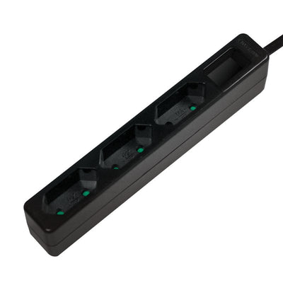 Logilink LPS229B - Power Strip 3 Plugs Plug Europeo), Colour Black — image 1