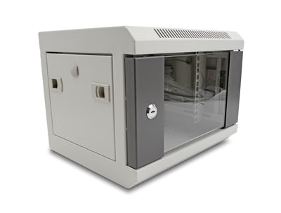 Delock 43416 Gabinete Network 10 With Door Glass 4U Grey — image 1