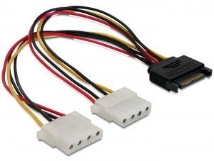 Delock Cable Power SATA a X2 Molex 5.25M/H 20CMÂ 65159 — image 1