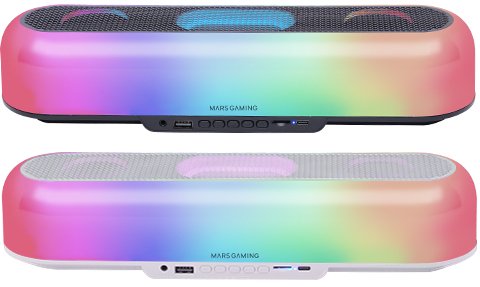 Mars Gaming Barra Sound Bluetooth RGB Msb-orb RGB 360º Black 20W/ Bluetooth 5.2, Aux-in, Fm And Transflash/ Il — image 1
