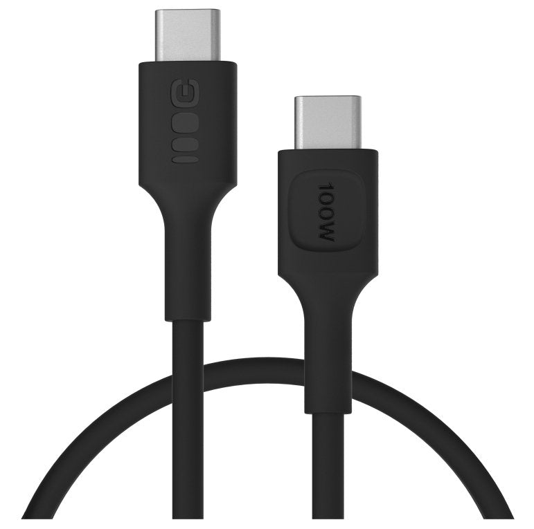 Green Cell USB-C To USB-C Cable Powerflex 100W 0.3M Black - Silicone