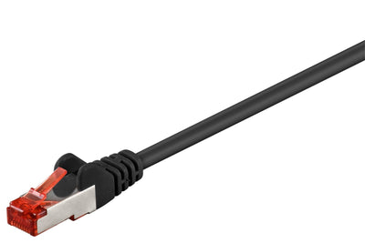 CAT.6 Patch Cable S/FTP (pimf), Black, 0.15M - Lszh Halogen — image 1