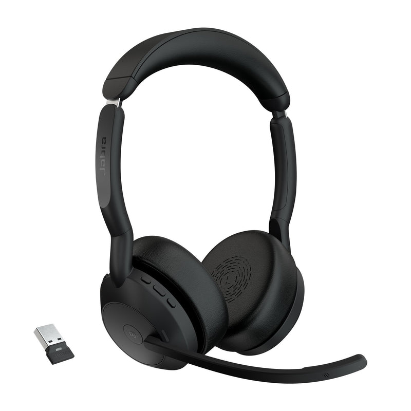 Jabra EVOLVE2 55 Headphones Wireless Diadema Bluetooth Base Charging Black