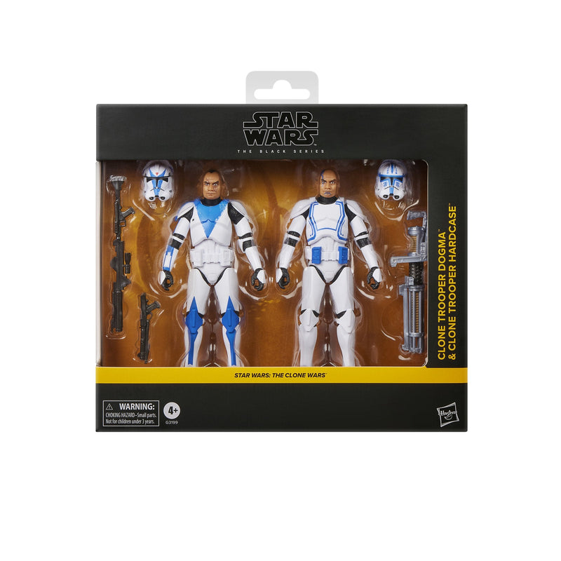 Blíster 2 Figuras Clone Trooper Dogma & Clone Trooper Hardcase Star Wars 15CM