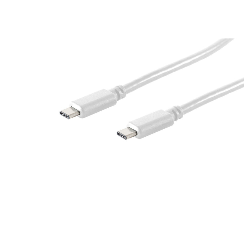 S-conn 13-45026 USB Cable 1M USB 3.2 Gen 2 (3.1 Gen 2) USB C White