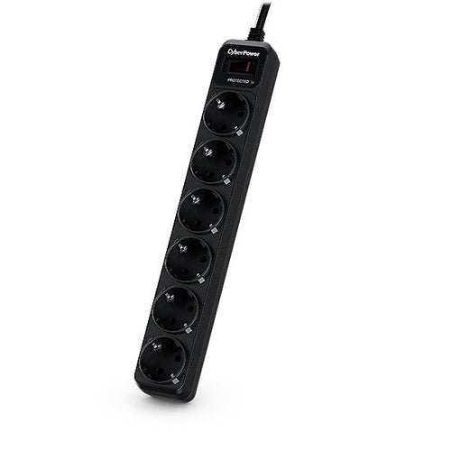 Cyberpower Power Strip With Switch B0620SC0-DE 6 Sockets Power Cable 1.8M Black — image 1