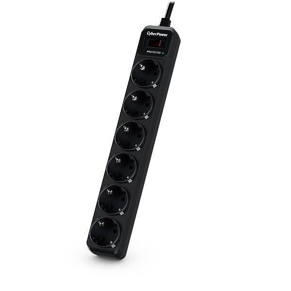 Cyberpower Power Strip With Switch B0620SC0-DE 6 Sockets Power Cable 1.8M Black